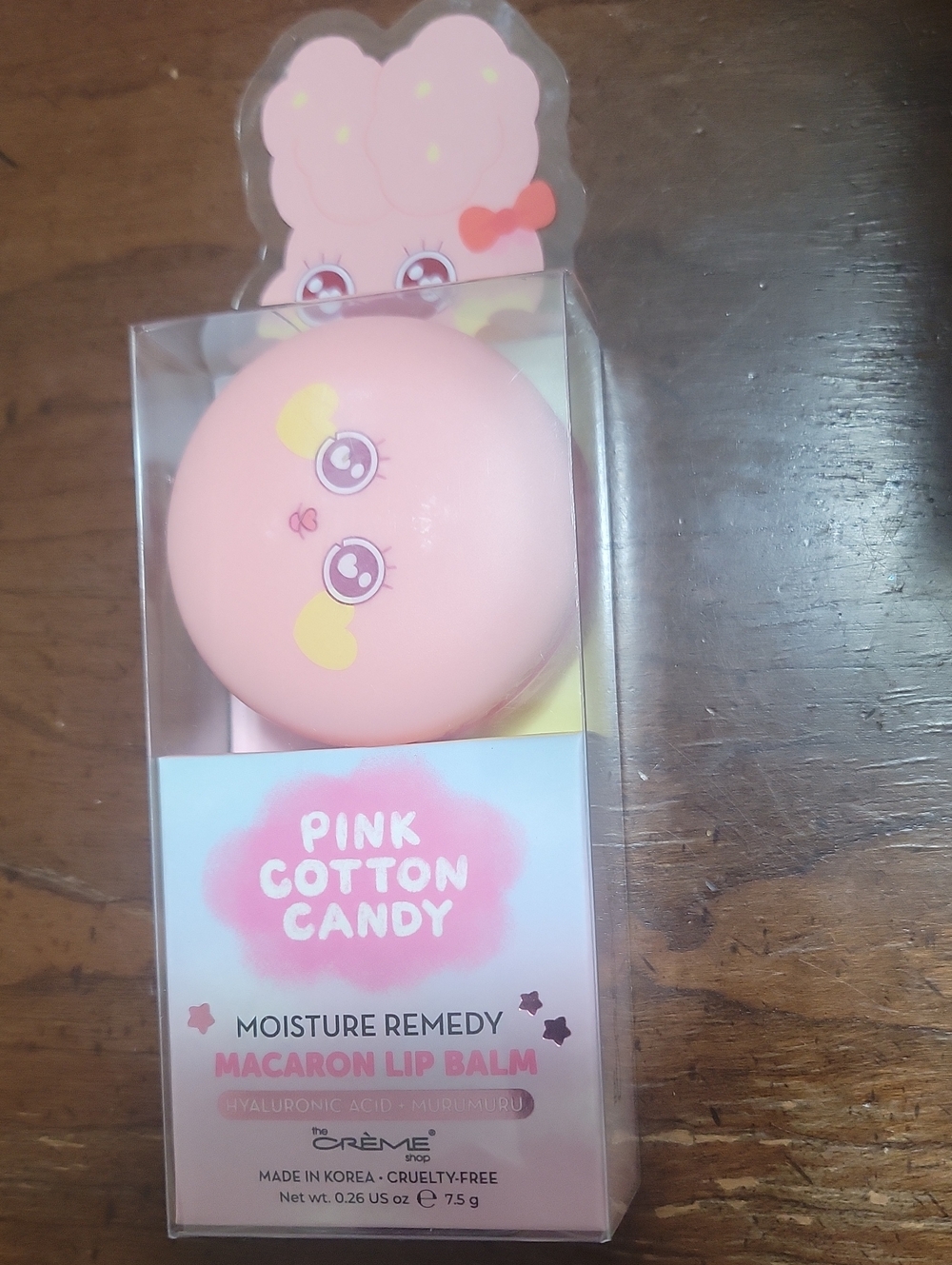 Creme shop macaron lip balm pink cotton candy